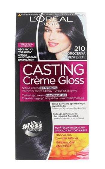 Barva na vlasy L´Oréal Paris - Casting Creme Gloss 210 Blue Black 1 ks , Modročerná
