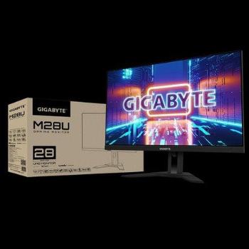 GIGABYTE LCD - 28" Gaming monitor M28U UHD, 3840 x 2160, 144Hz, 1000:1, 300cd/m2, 1ms, 2xHDMI 2.1, 1xDP, SS IPS, M28U