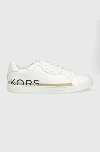 Kožené sneakers boty Michael Kors Keating bílá barva