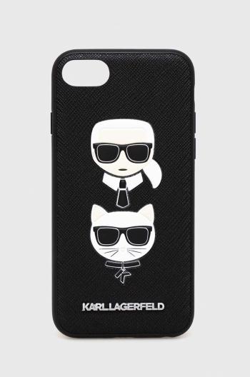 Obal na telefon Karl Lagerfeld iPhone 7/8 / SE 2020 / SE 2022 černá barva