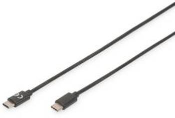 USB 2.0, USB-C kabel Digitus AK-300138-030-S AK-300138-030-S, 3.00 m, černá