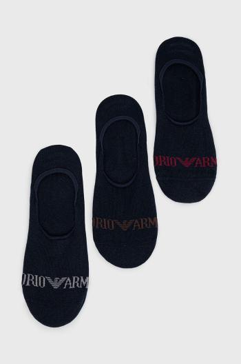 Ponožky Emporio Armani Underwear (3-pack) pánské, tmavomodrá barva