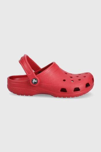 Pantofle Crocs červená barva
