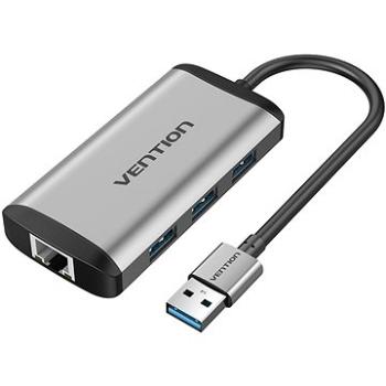 Vention USB 3.0 to 3x USB 3.0 + RJ-45 Gigabit Ethernet Adapter (CKBHB)