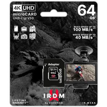 IRDM by GOODRAM 64GB MicroSD karta UHS I U3 + adaptér (IR-M3AA-0640R12
)