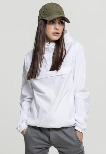 Urban Classics Ladies Basic Pull Over Jacket white - XS