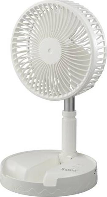 Stolní ventilátor Sygonix 2.5 W, (Ø x v) 197 mm x 975 mm, bílá