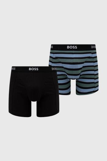 Boxerky BOSS 2 - Pack pánské, černá barva