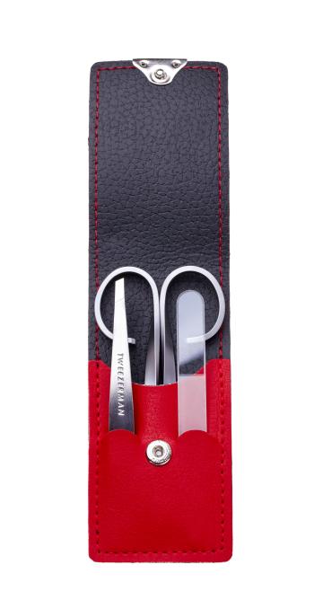 Tweezerman Manikúra RED - set nůžtiček, pinzety a pilníku na nehty