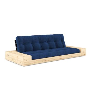 Trojmístná rozkládací pohovka Base s bočními moduly – Royal Blue / Black Night Lacquered