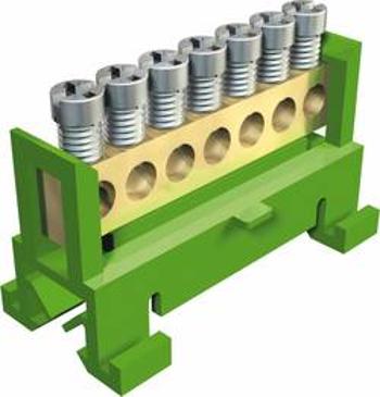 Svorková lišta OBO Bettermann 2054019, Svorka pro ochranné vodiče zelená/žlutá
