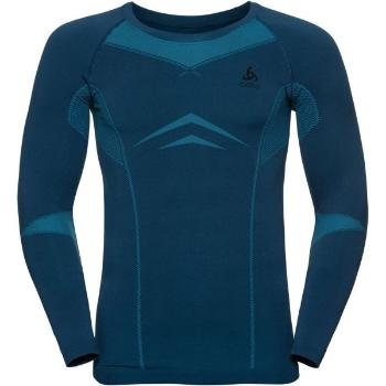 Odlo SUW MEN'S TOP L/S CREW NECK PERFORMANCE EVOLUTION WARM Pánské triko, modrá, velikost S