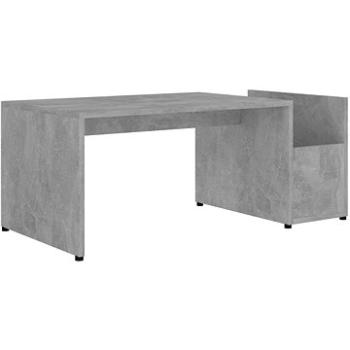 Konferenční stolek betonově šedý 90 × 45 × 35 cm dřevotříska (802925)