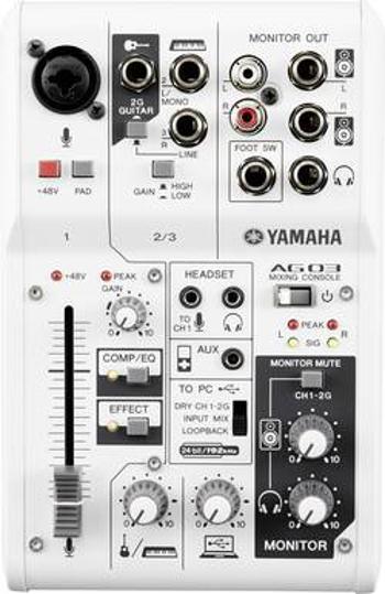 Analogový Yamaha AG03 Kanálů:3 USB připojení