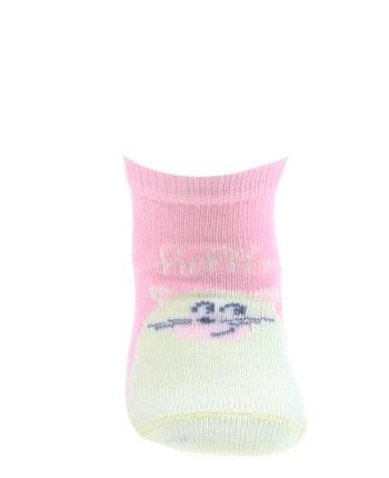 Dívčí kojenecké ponožky WOLA HELLO růžové Velikost: 12-14
