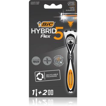 BIC FLEX5 Hybrid holicí strojek + náhradní hlavice 2 ks