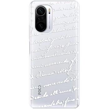 iSaprio Handwriting 01 - white pro Xiaomi Poco F3 (hawri01w-TPU3-PocoF3)