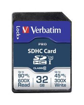 Karta SDHC, 32 GB, Verbatim PRO 47021, Class 10 UHS-I, Class 10