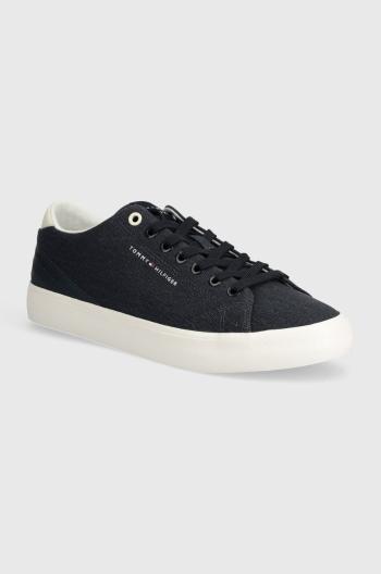 Tenisky Tommy Hilfiger TH HI VULC LOW SUMMER CVS pánské, tmavomodrá barva, FM0FM05056