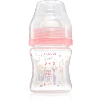 BabyOno Baby Bottle kojenecká láhev anti-colic 0m+ Pink 120 ml