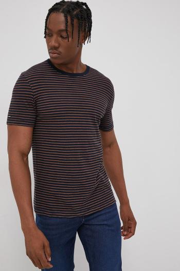 Tričko Superdry tmavomodrá barva, vzorované