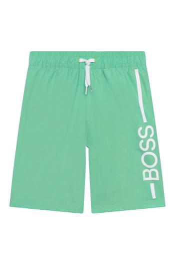 Dětské plavky Boss zelená barva