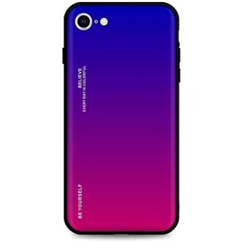 TopQ Kryt LUXURY iPhone SE 2022 pevný duhový fialový 73933 (Sun-73933)