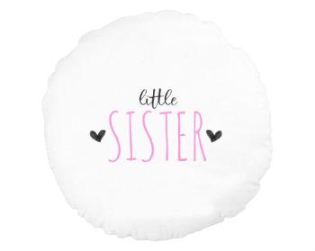 Kulatý polštář Little sister