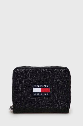 Peněženka Tommy Jeans černá barva
