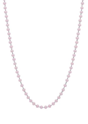 S`Agapõ Růžový korálkový náhrdelník na přívěsky Happy SHAC60