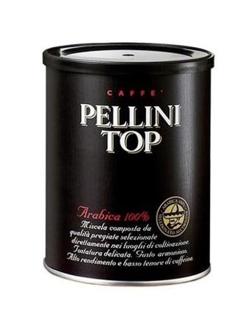 Pellini TOP 100% Arabica - v plechové dóze mletá káva 250 g