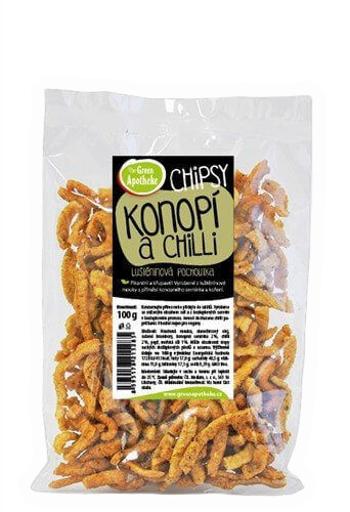 Green Apotheke Chipsy s konopím a chilli 100 g