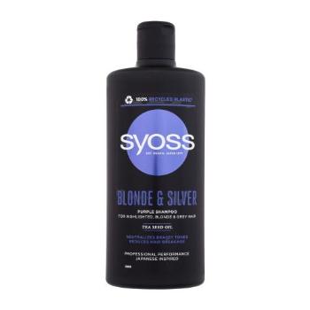 Syoss Blonde & Silver Purple Shampoo 440 ml šampon pro ženy na blond vlasy; na šedivé vlasy