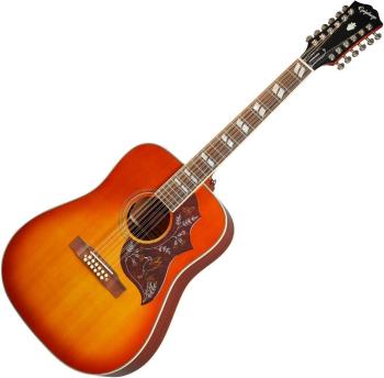 Epiphone Masterbilt Hummingbird 12 Aged Cherry Sunburst 12-strunná elektroakustická kytara