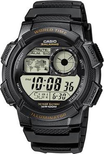 Náramkové hodinky Casio AE-1000W-1AVEF, (d x š x v) 48.1 x 43.7 x 13.7 mm, černá