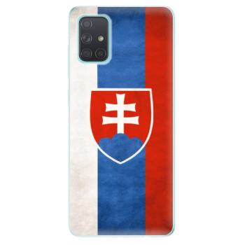 Odolné silikonové pouzdro iSaprio - Slovakia Flag - Samsung Galaxy A71