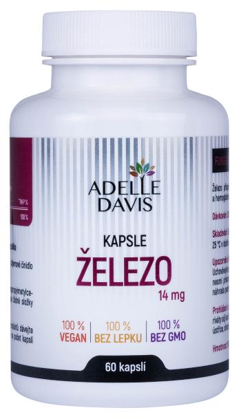 Adelle Davis Železo 14 mg 60 kapslí