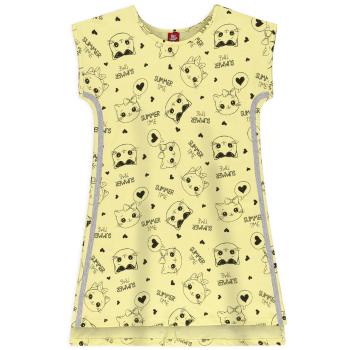 Dívčí noční košile BEE LOOP KOČIČKY žlutá Velikost: 116