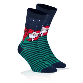 Ponožky s vánočním motivem WOLA SANTA S DÁRKEM Velikost: 42-44