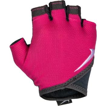 Nike GYM ESSENTIAL FITNESS GLOVES Dámské fitness rukavice, růžová, velikost L