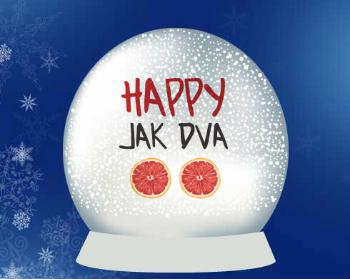 Sněhové těžítko Happy jak dva grepy