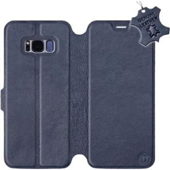 Flip pouzdro na mobil Samsung Galaxy S8 - Modré - kožené -   Blue Leather (5903226521111)