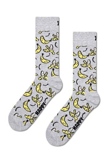 Ponožky Happy Socks Banana Sock šedá barva