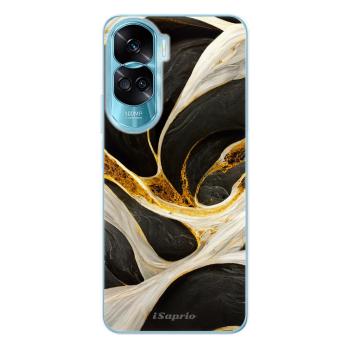 Odolné silikonové pouzdro iSaprio - Black and Gold - Honor 90 Lite 5G