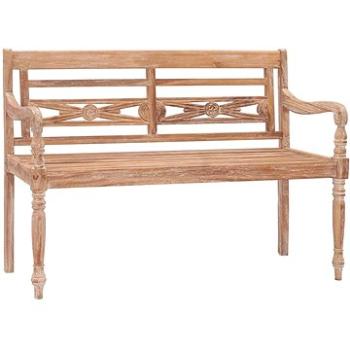 SHUMEE Lavice Batavia 120 cm s běleným povrchem teak 316035 (316035)