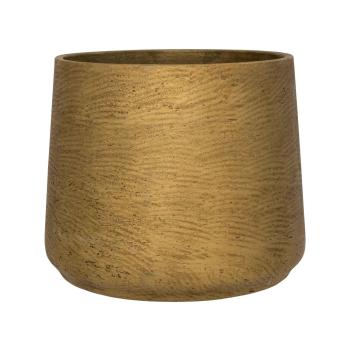 Květináč Patt, barva metalická zlatá, více velikostí - PotteryPots Velikost: XL - v. 19.5 cm, ⌀ 23 cm