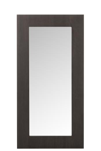 Velké obdélníkové zrcadlo s tmavě hnědým rámem - 120*2*60 cm 80426