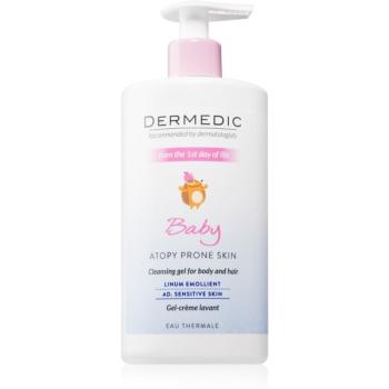 Dermedic Baby Linum Emolient krémový sprchový gel pro děti od narození 500 ml