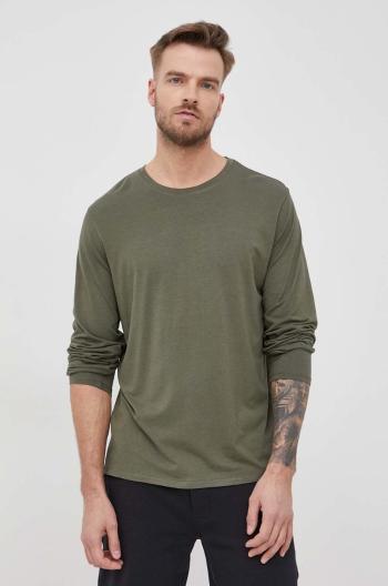 Tričko s dlouhým rukávem Resteröds zelená barva