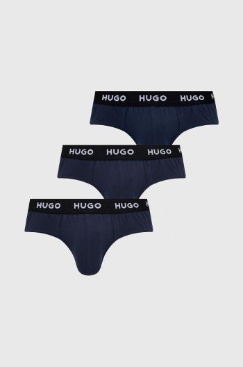 Spodní prádlo HUGO (3-pack) pánské, tmavomodrá barva